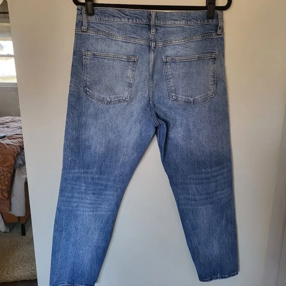 Zara Relaxed Fit High-Rise Jeans Women 10